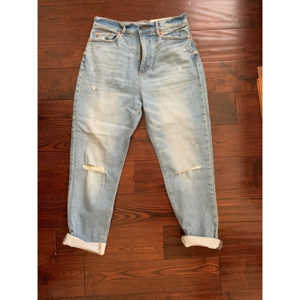 High waist boyfriend jeans